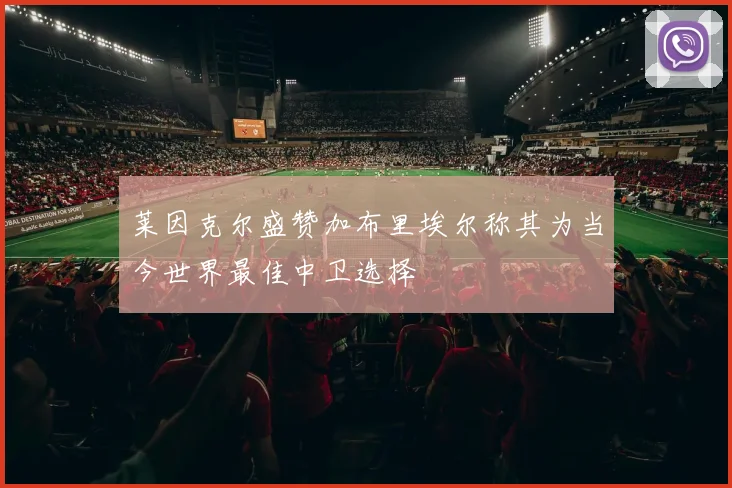 莱因克尔盛赞加布里埃尔称其为当今世界最佳中卫选择