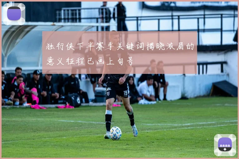 独行侠下半赛季关键词揭晓浓眉的意义征程已画上句号